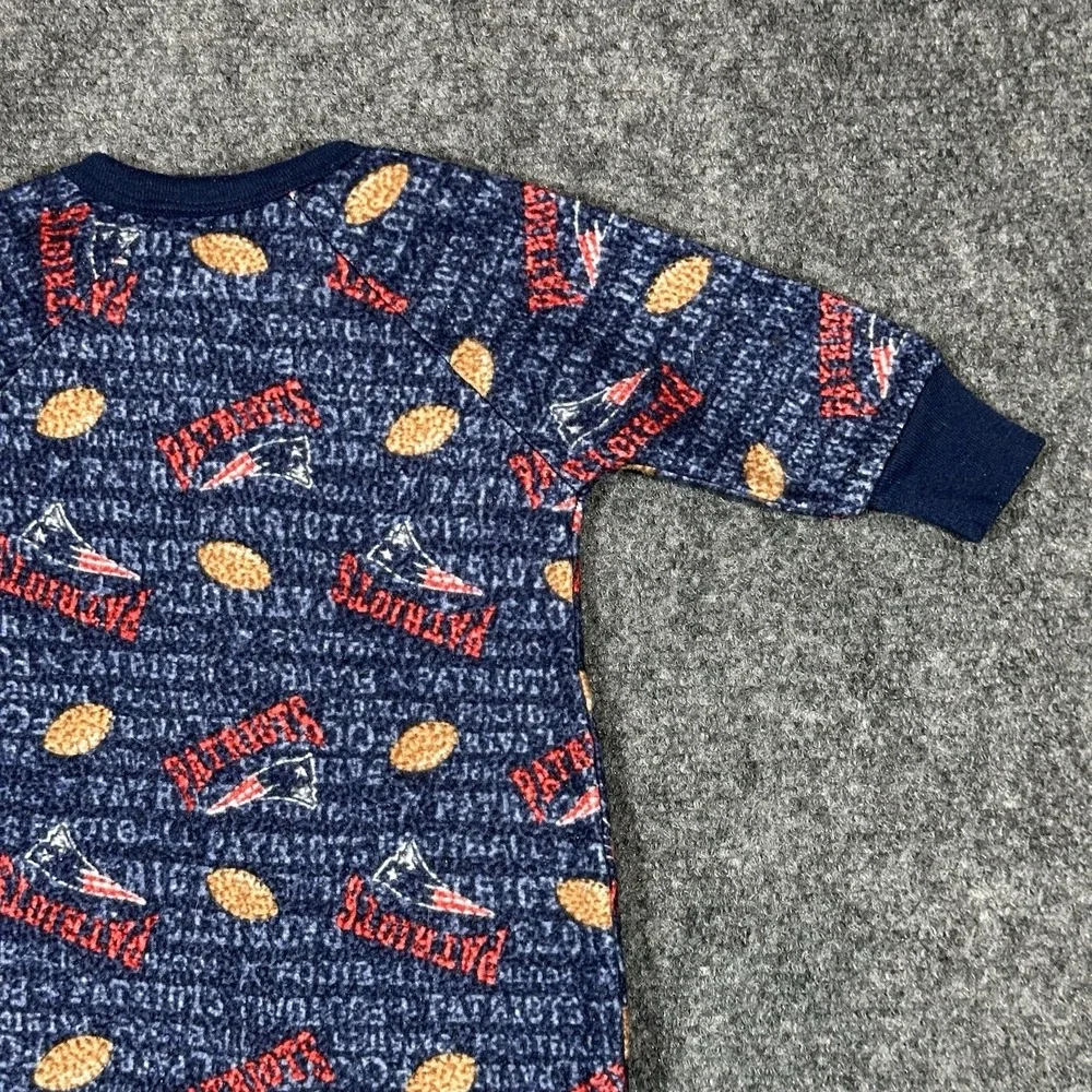 NFL 12 MonthToddler Sleepwear All Over Print Zip Up Coverall Pajamas Choose Team